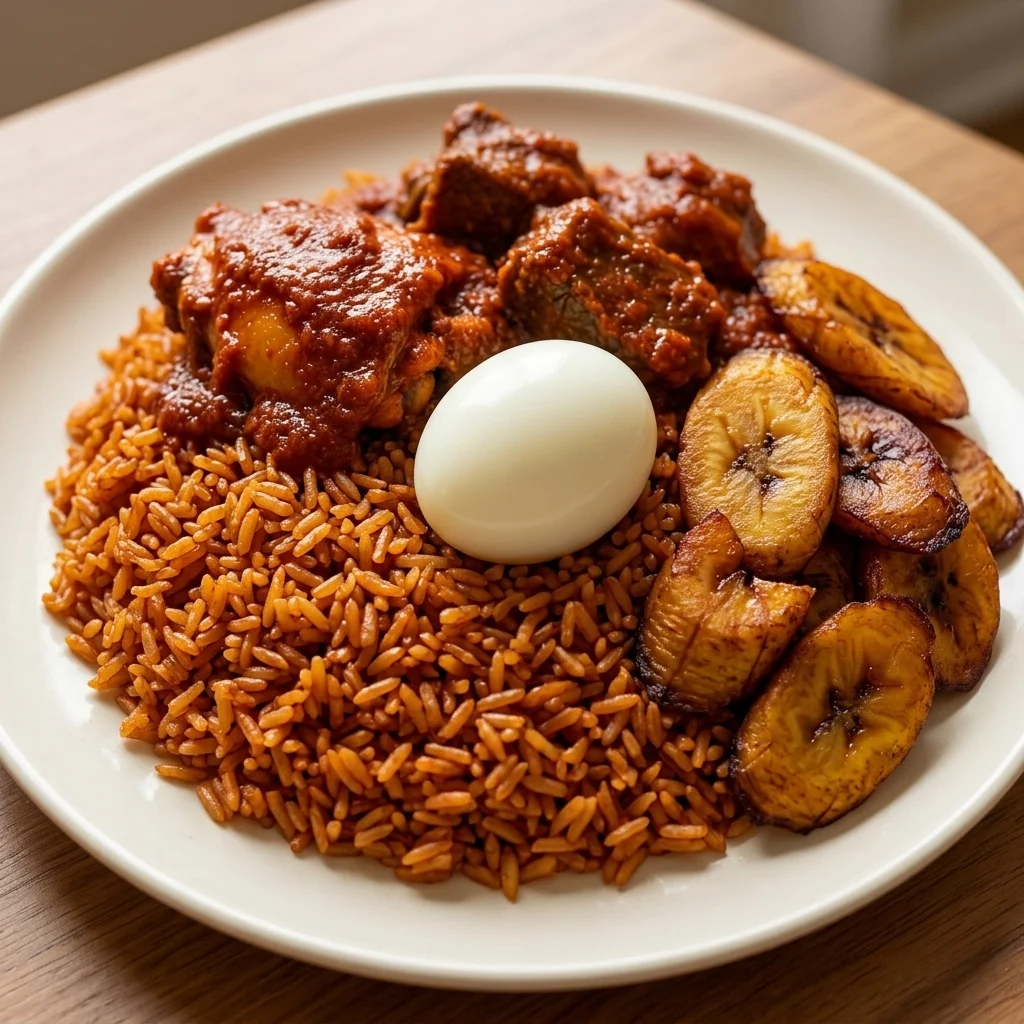 Jollof Rice and West African dishes at Atiga Restaurant downtown Winnipeg