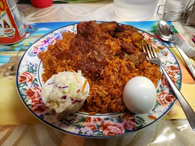 Efo Riro spiced West African vegetable soup at Atiga Restaurant Winnipeg